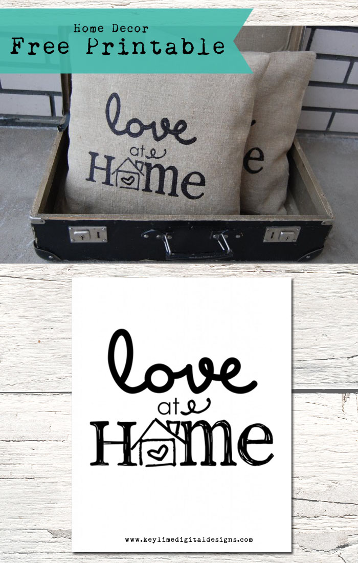 Love at Home Free Printable