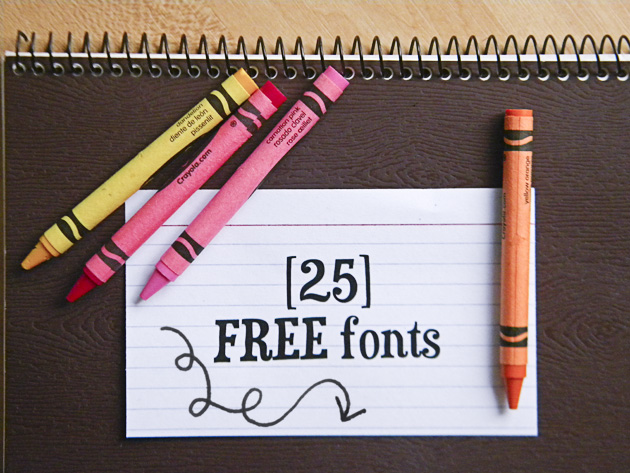 25 FREE fonts!