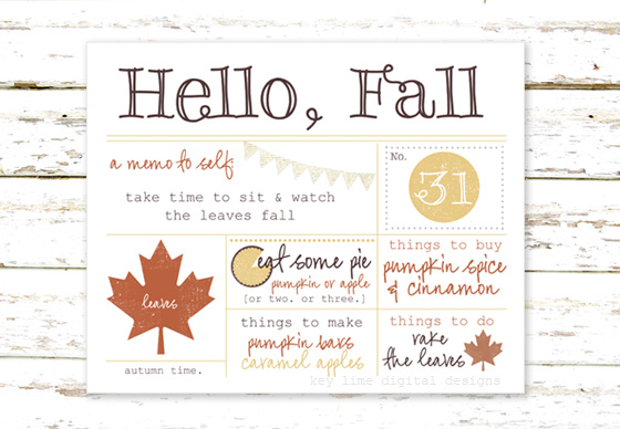 A Cozy Fall Printable