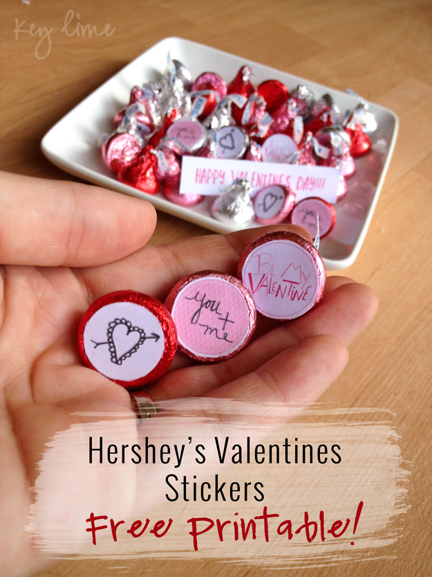 Hershey’s Valentines  Stickers