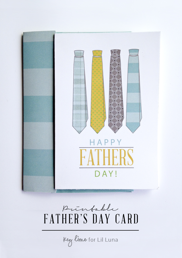 Printable Fathers Day Card