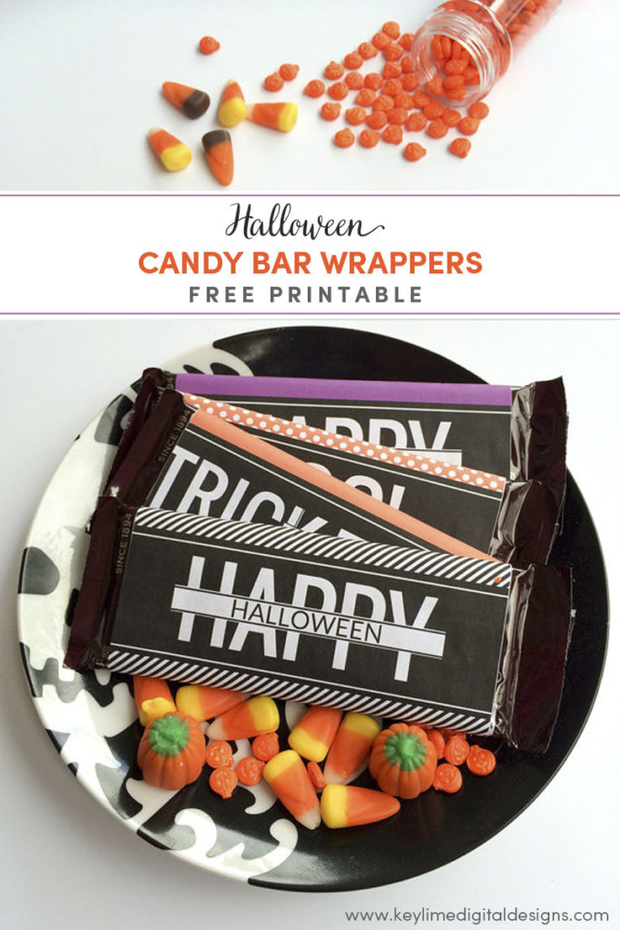 Halloween Candy Bar Wrappers