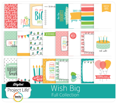 Wish Big Collection for Project Life