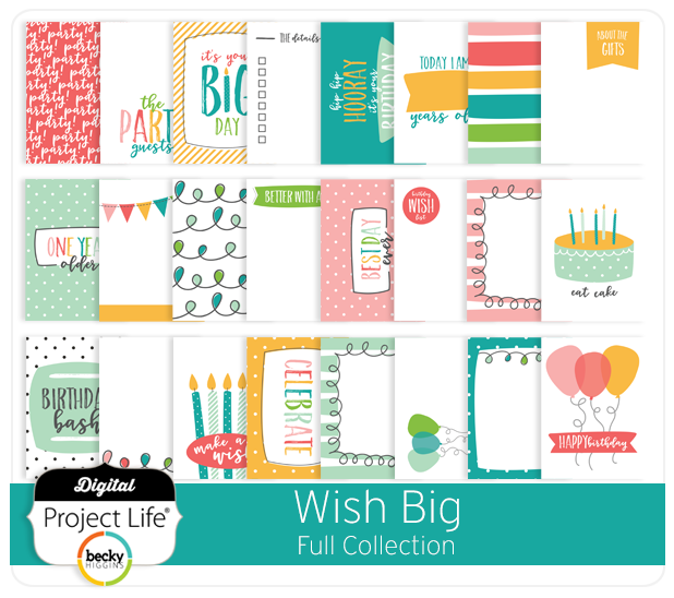 Wish Big Collection for Project Life