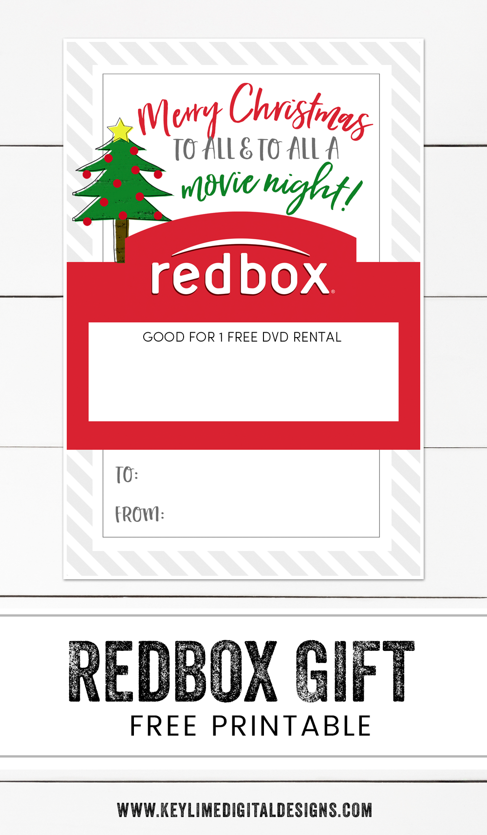 Redbox Christmas Gift Idea Key Lime Digital Designs