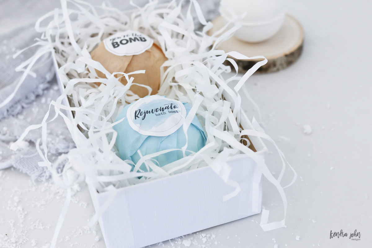 Bath Bombs gifts with tags