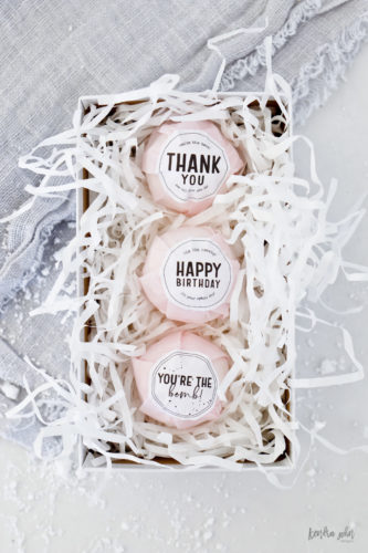 Free Bath Bomb Gift Tags for All Occasions