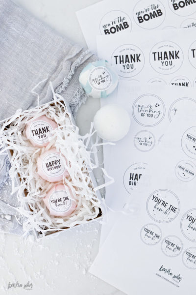 Bath Bomb Gift Tags