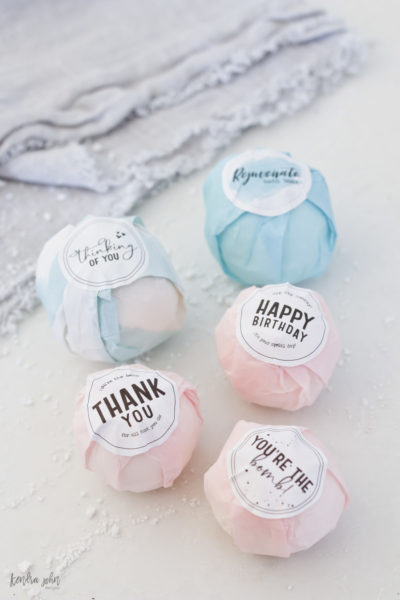 Bath Bomb Gift Tags