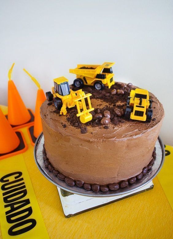 Construction Truck Birthday Cake