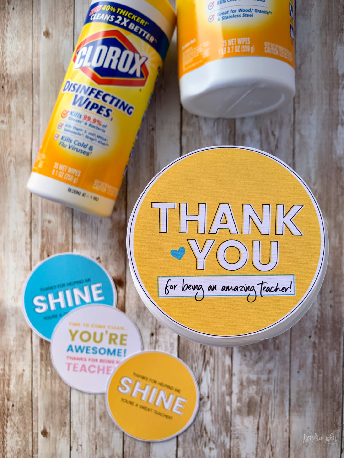  Easy Teacher Appreciation Gift Idea Sanitizing Wipes Kendra John