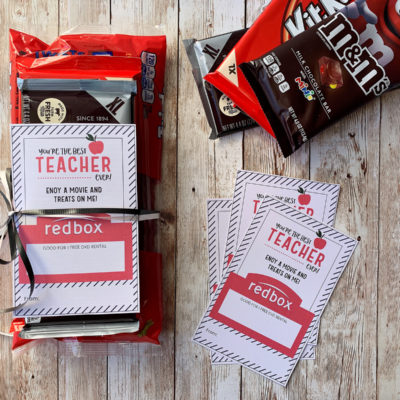 Redbox Teacher Appreciation Printable