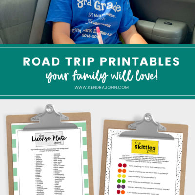 How to Actually Enjoy a Road Trip with Kids! [Free Printables]