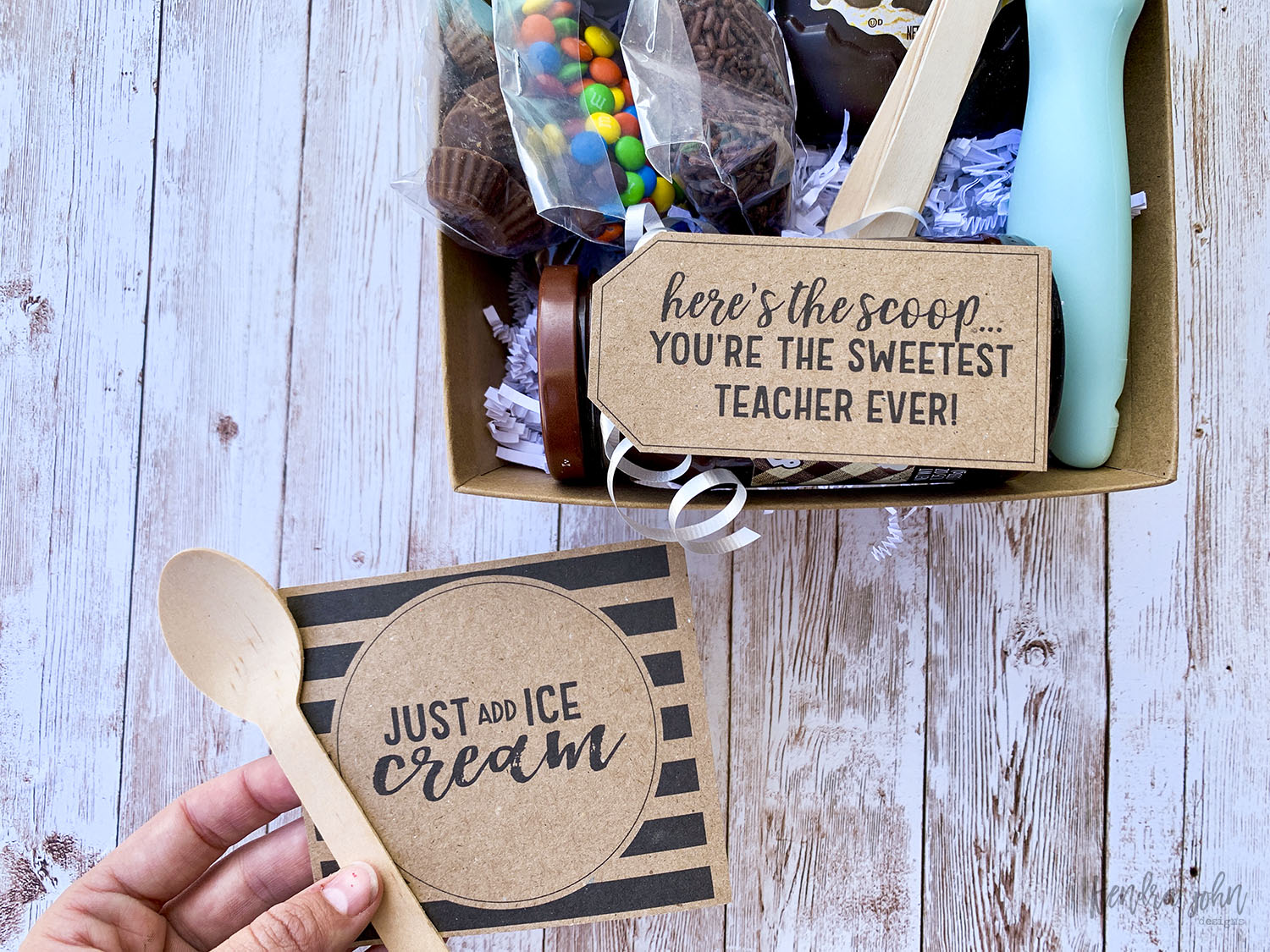 Just Add Ice Cream Gift Tag