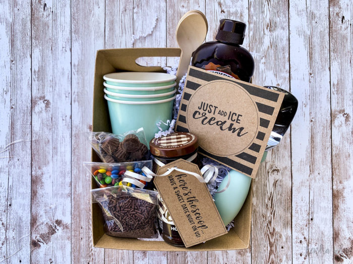 Ice Cream Gift Basket with Free Printables Kendra John