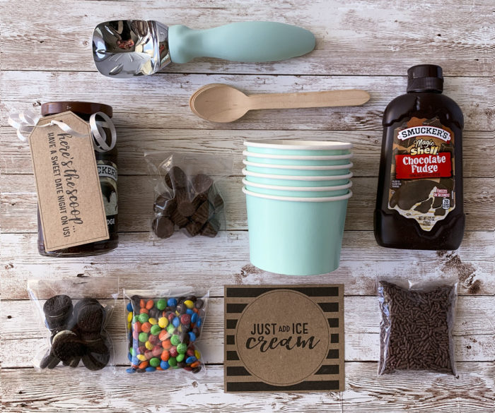 Ice Cream Gift Basket with Free Printables Kendra John Designs