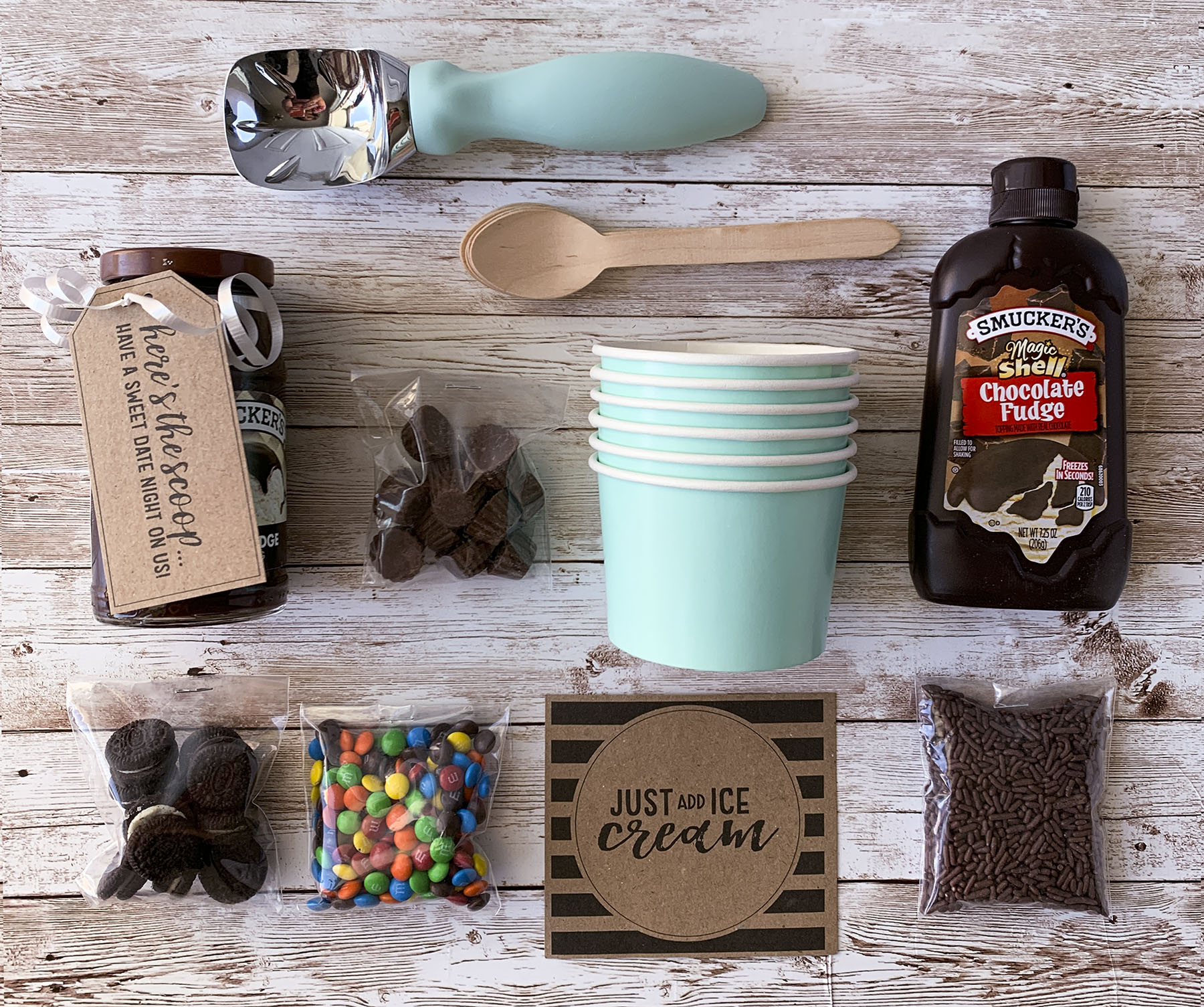 Things to put in an Ice Cream Gift Basket