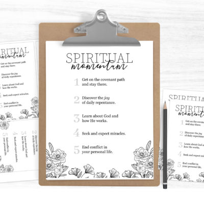 Spiritual Momentum Printable