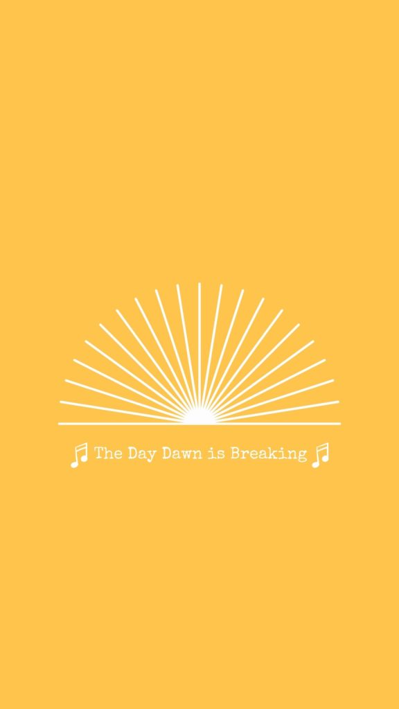 The Day Dawn is Breaking phone background