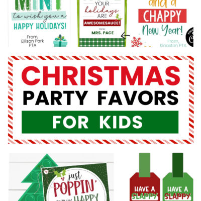 Christmas Party Favors for Kids