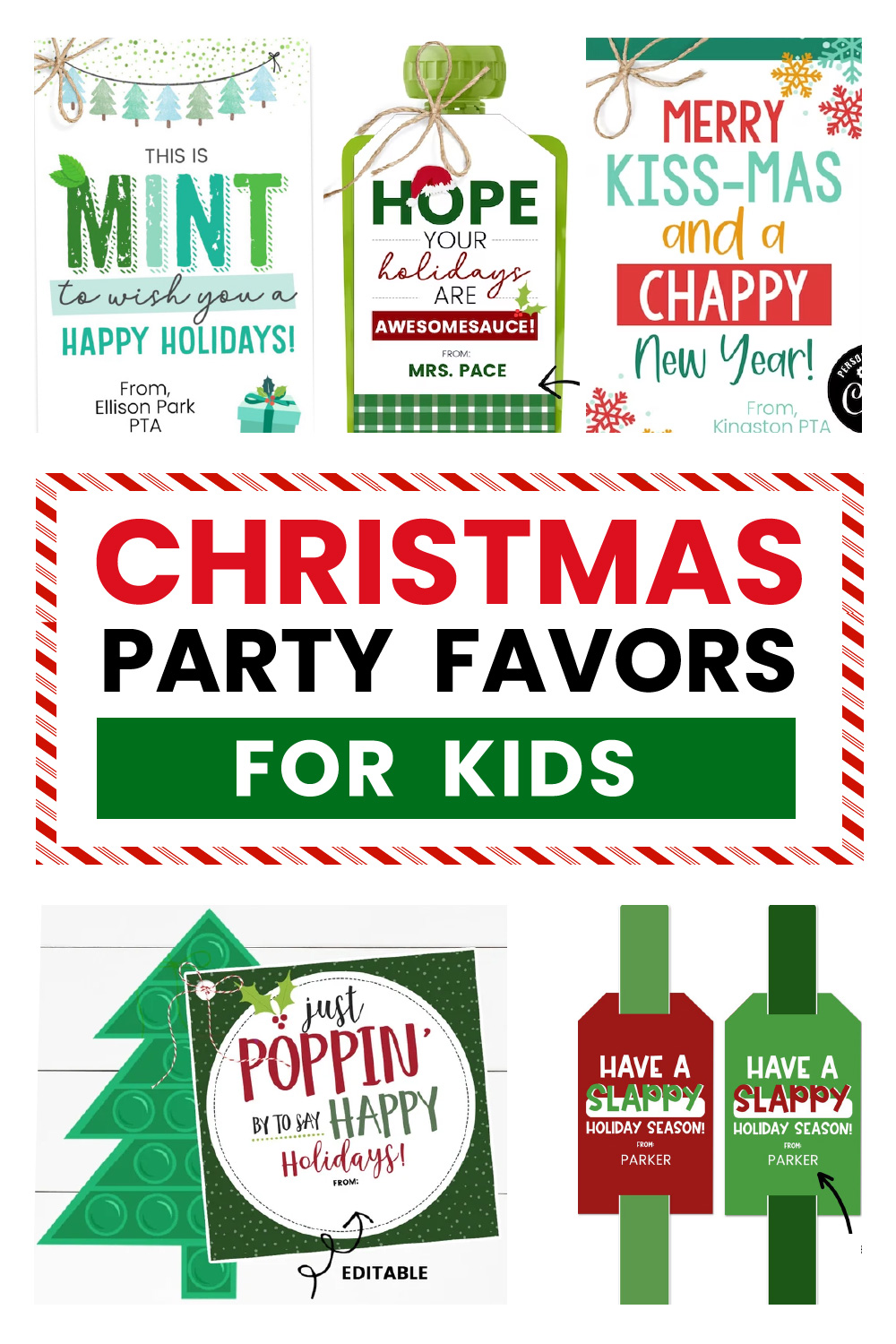 Christmas Party Favors for Kids - Kendra John Designs